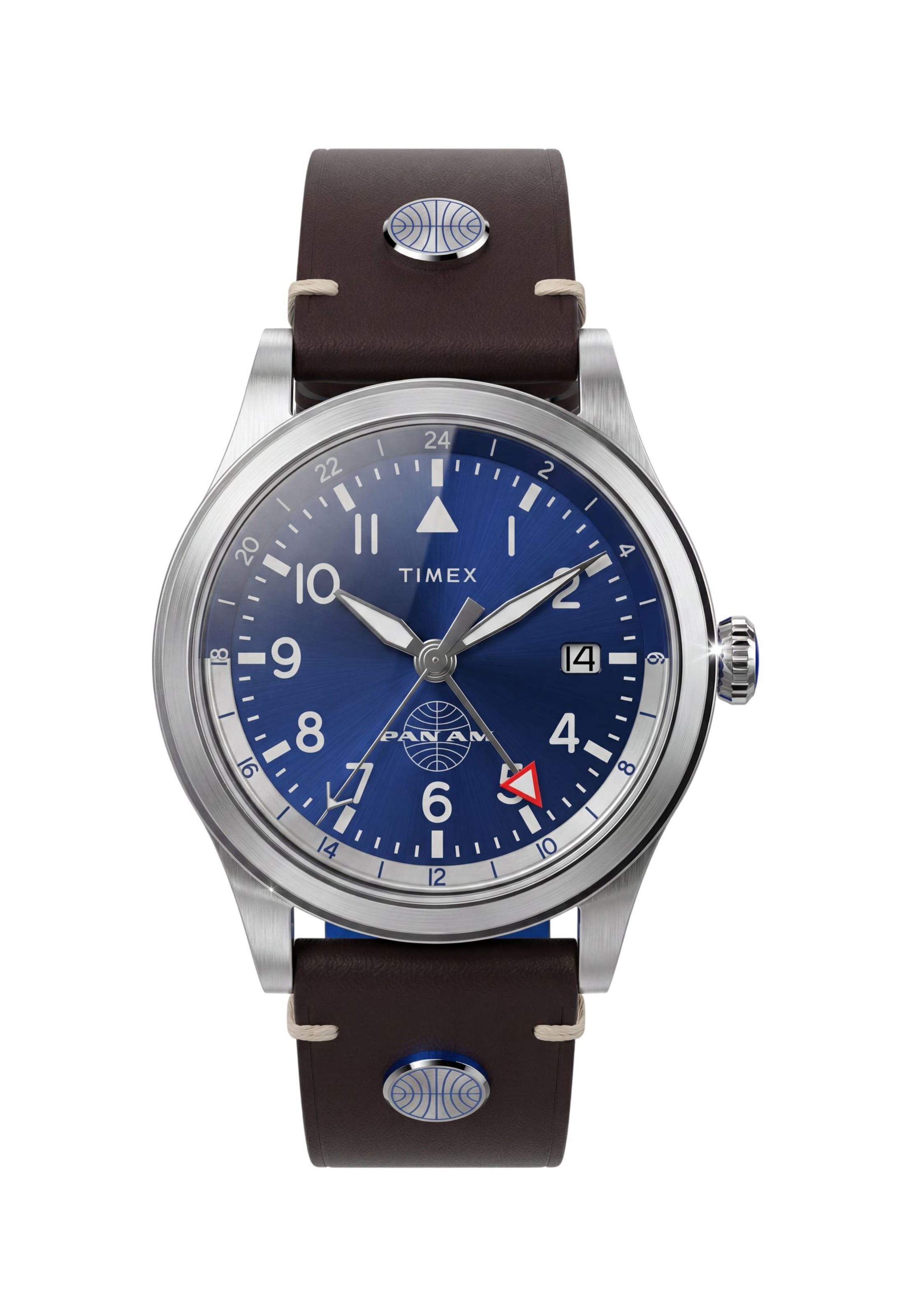 Orologio analogico di TIMEX in marrone: frontale