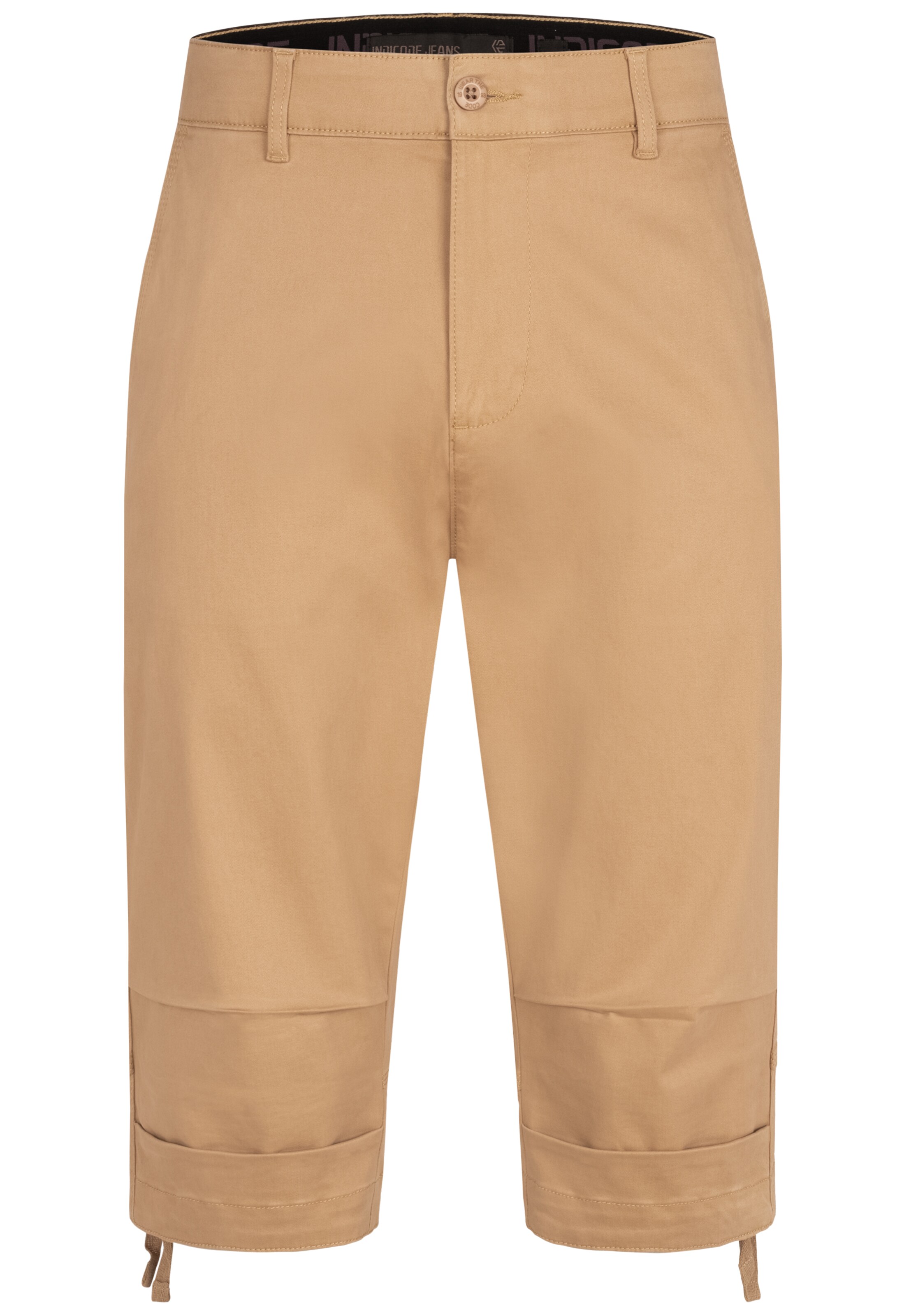INDICODE JEANS Regular Broek in Beige: voorkant
