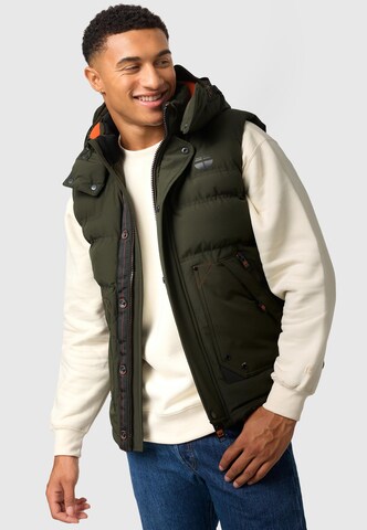 Gilet 'Egoor' di STONE HARBOUR in verde: frontale