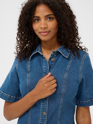 Kaffe Sukienka koszulowa 'KALena' w kolorze niebieski