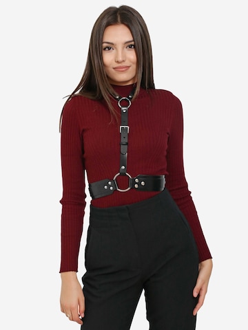Haute Cuir Belt 'Ceres' in Black: front