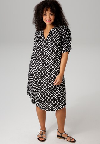 Aniston Plus Kleid in Schwarz