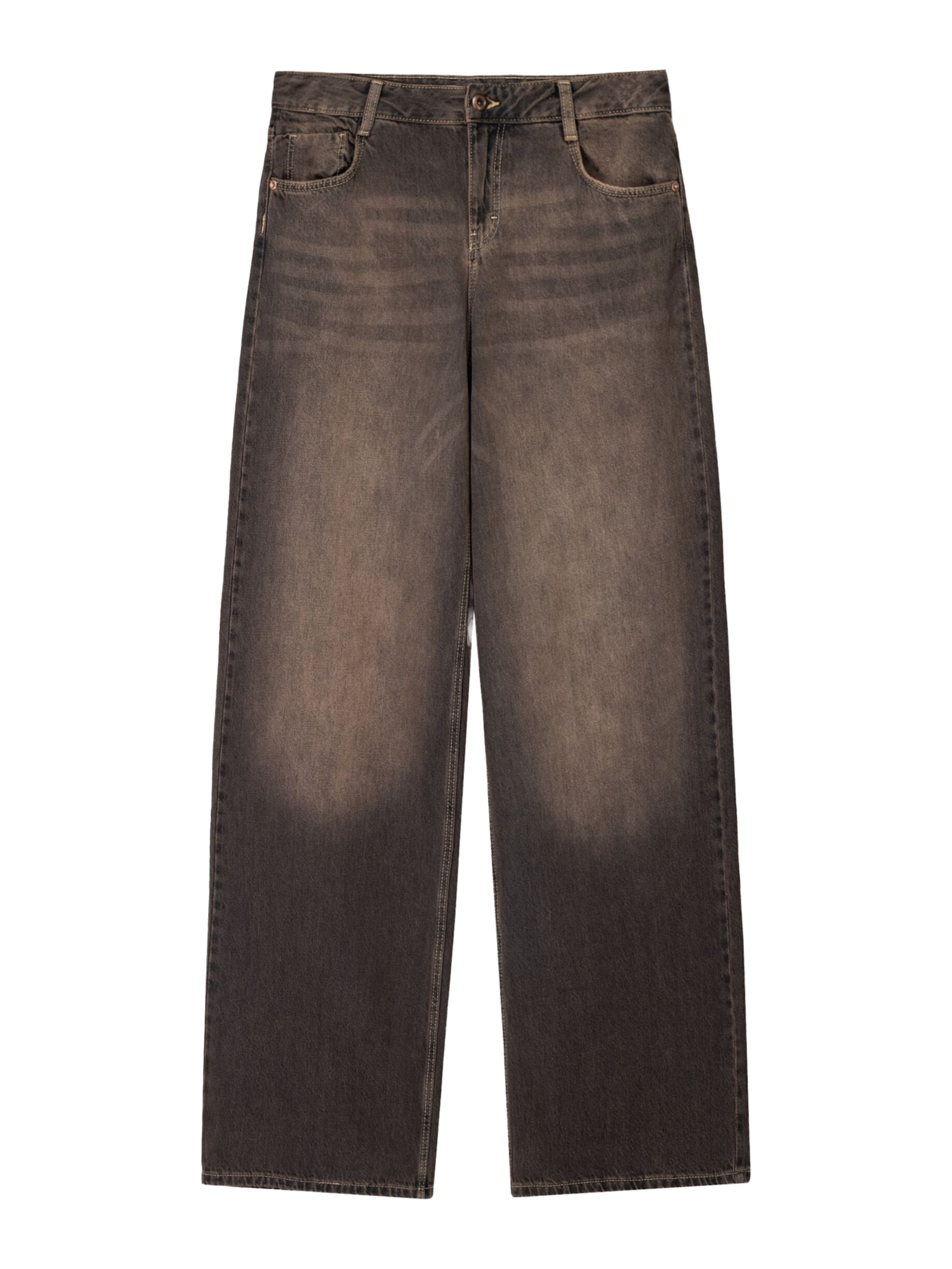 Bershka Дънки в сиво: отпред