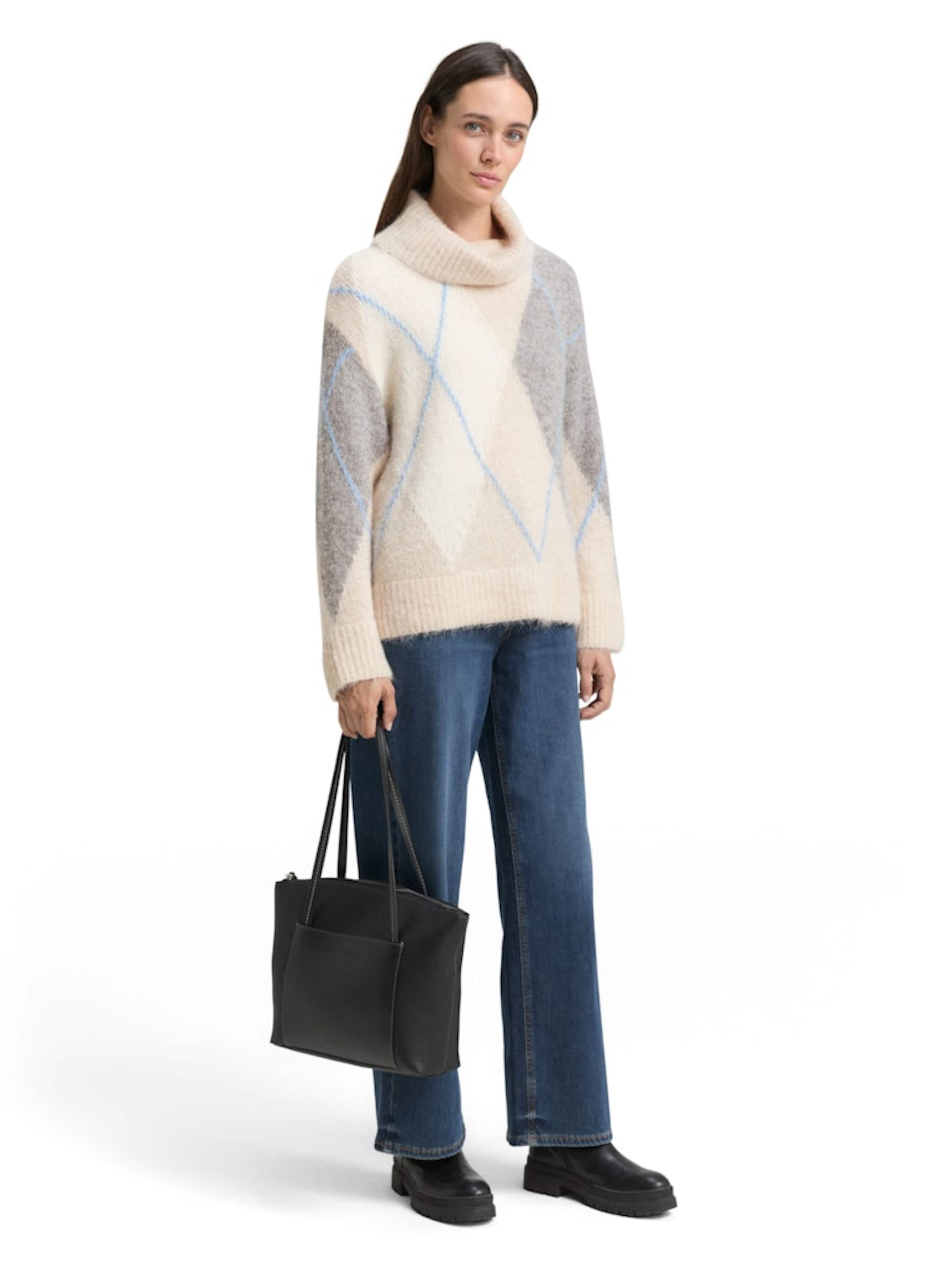 TOM TAILOR Sveter - Béžová