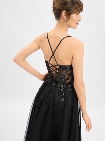 Robe de soirée Luxuar Fashion en noir