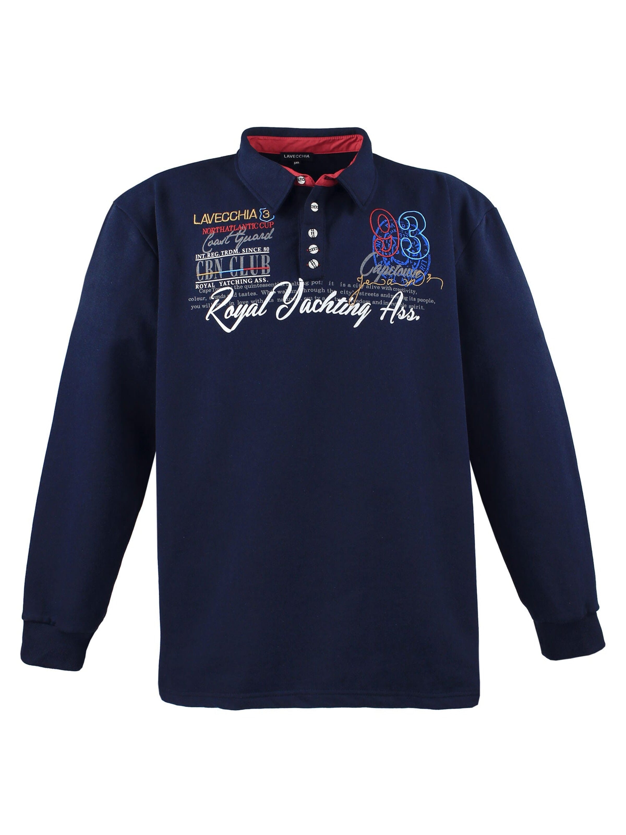 Lavecchia - Sudadera 'LV-2024 Übergrößen' en azul: frente