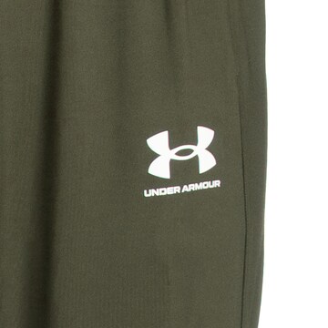 UNDER ARMOUR Tapered Παντελόνι φόρμας 'Challenger' σε πράσινο