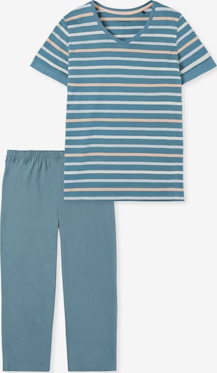 SCHIESSER Shorty 'Casual Essentials' i opal / lysegrå / fersken, Produktvisning