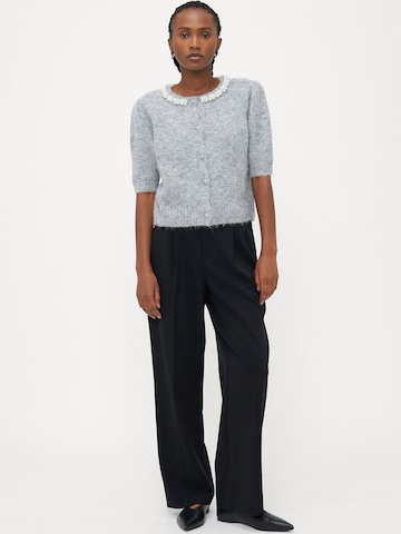 Vero Moda Petite Gebreid vest 'VMOCEAN' in Grijs