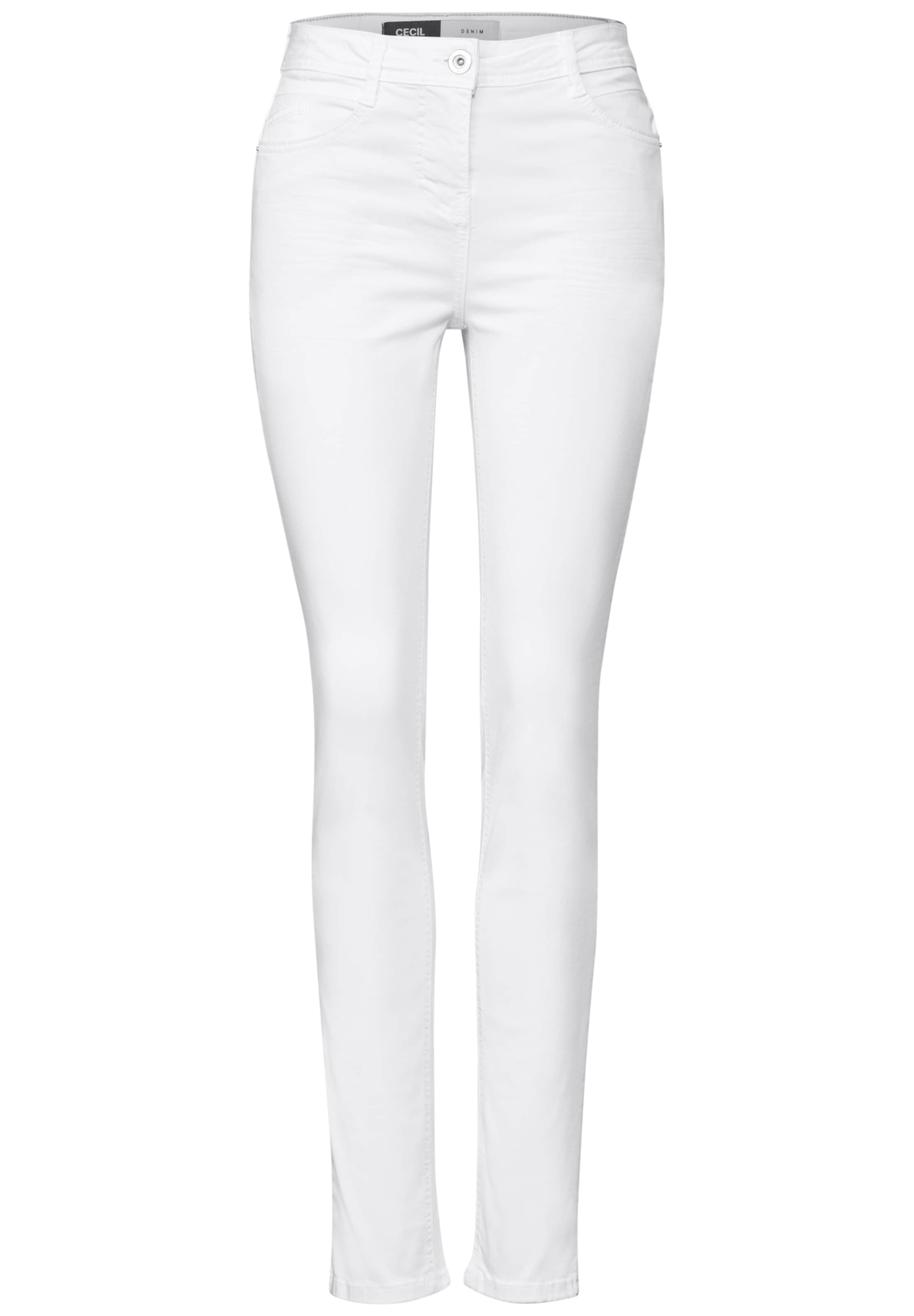 CECIL Slim fit Jeans in White: front