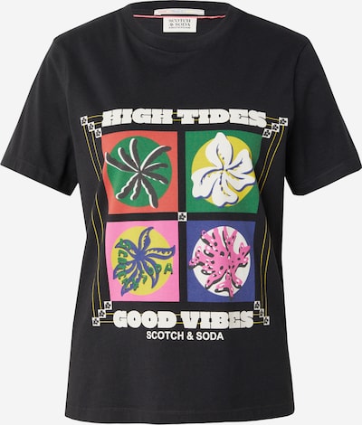 Maglietta SCOTCH & SODA di colore verde / rosa chiaro / nero / bianco, Visualizzazione prodotti