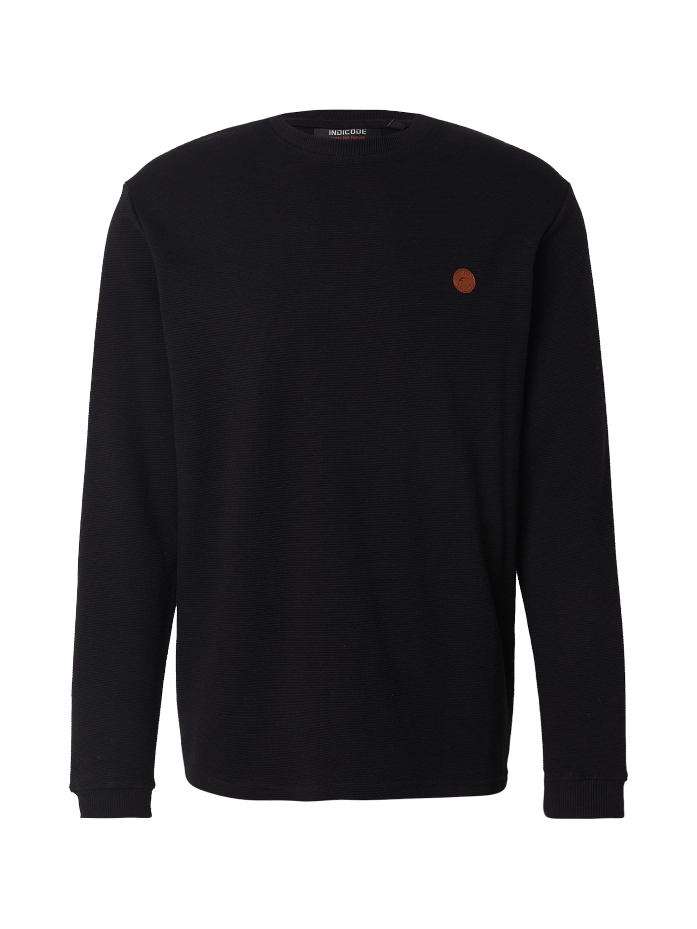 INDICODE JEANS Sweatshirt 'Salupe' in Schwarz: Vorderseite