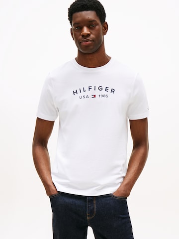 balta TOMMY HILFIGER Marškinėliai 'FATHERS DAY': priekis