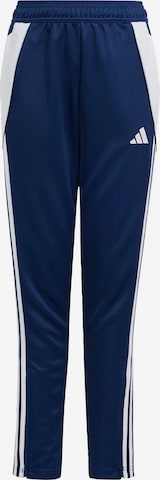 ADIDAS PERFORMANCE Workout Pants 'Tiro 24' in Blue: front