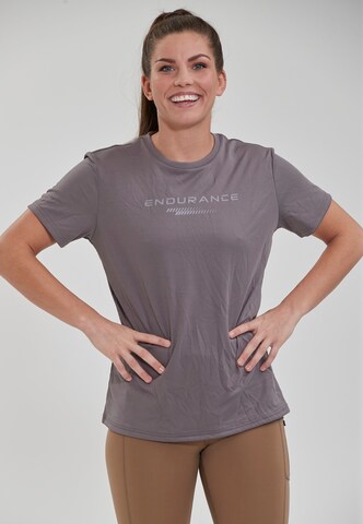 ENDURANCE Performance Shirt 'Keiling' in Grey: front