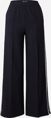 Marks & Spencer Wide leg Trousers in Black: front