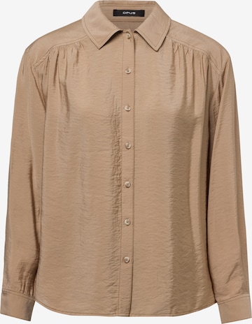 OPUS Blouse in Bruin: voorkant