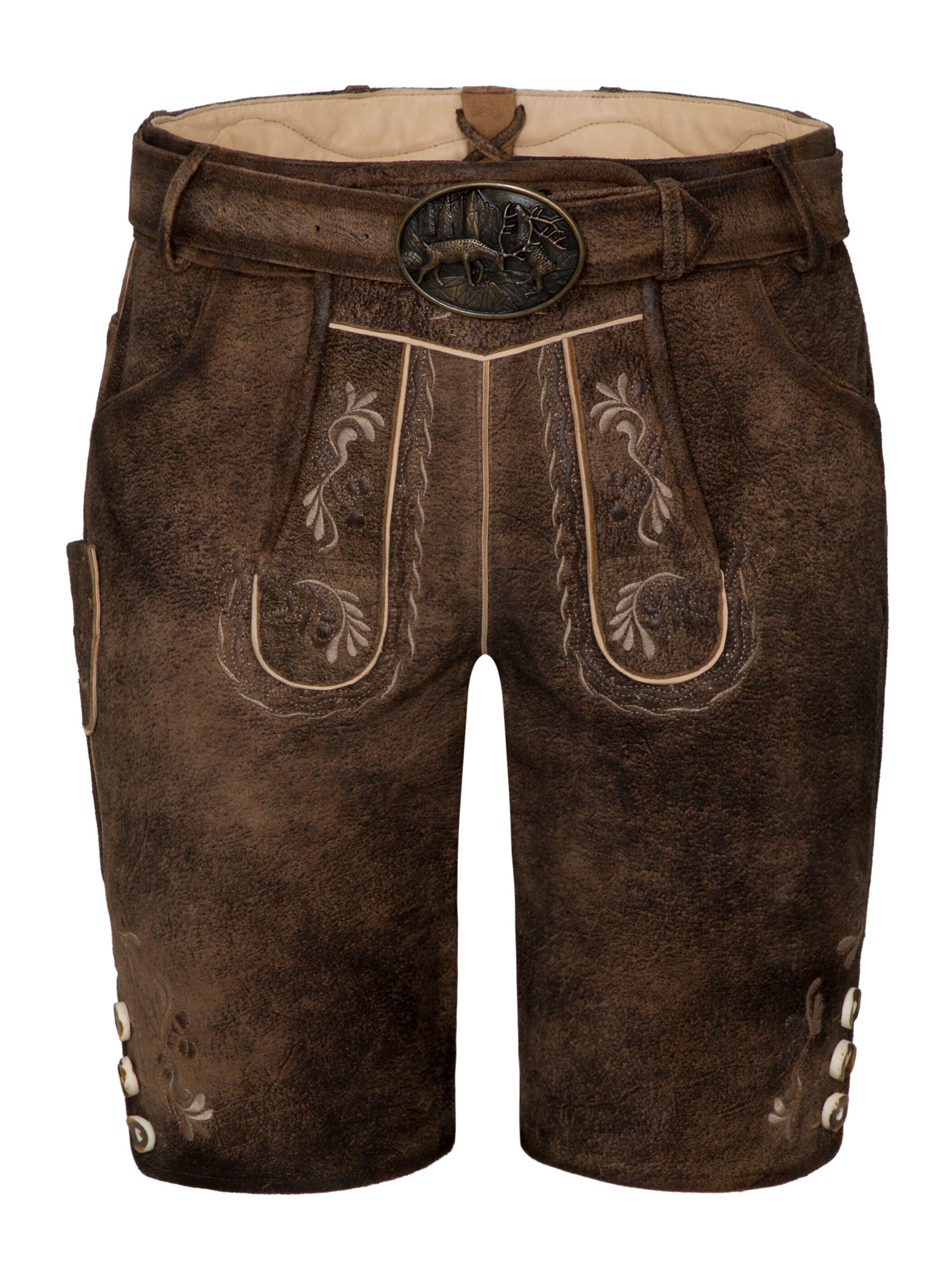 Regular Pantalon folklorique 'Fredo' SPIETH & WENSKY en marron : devant