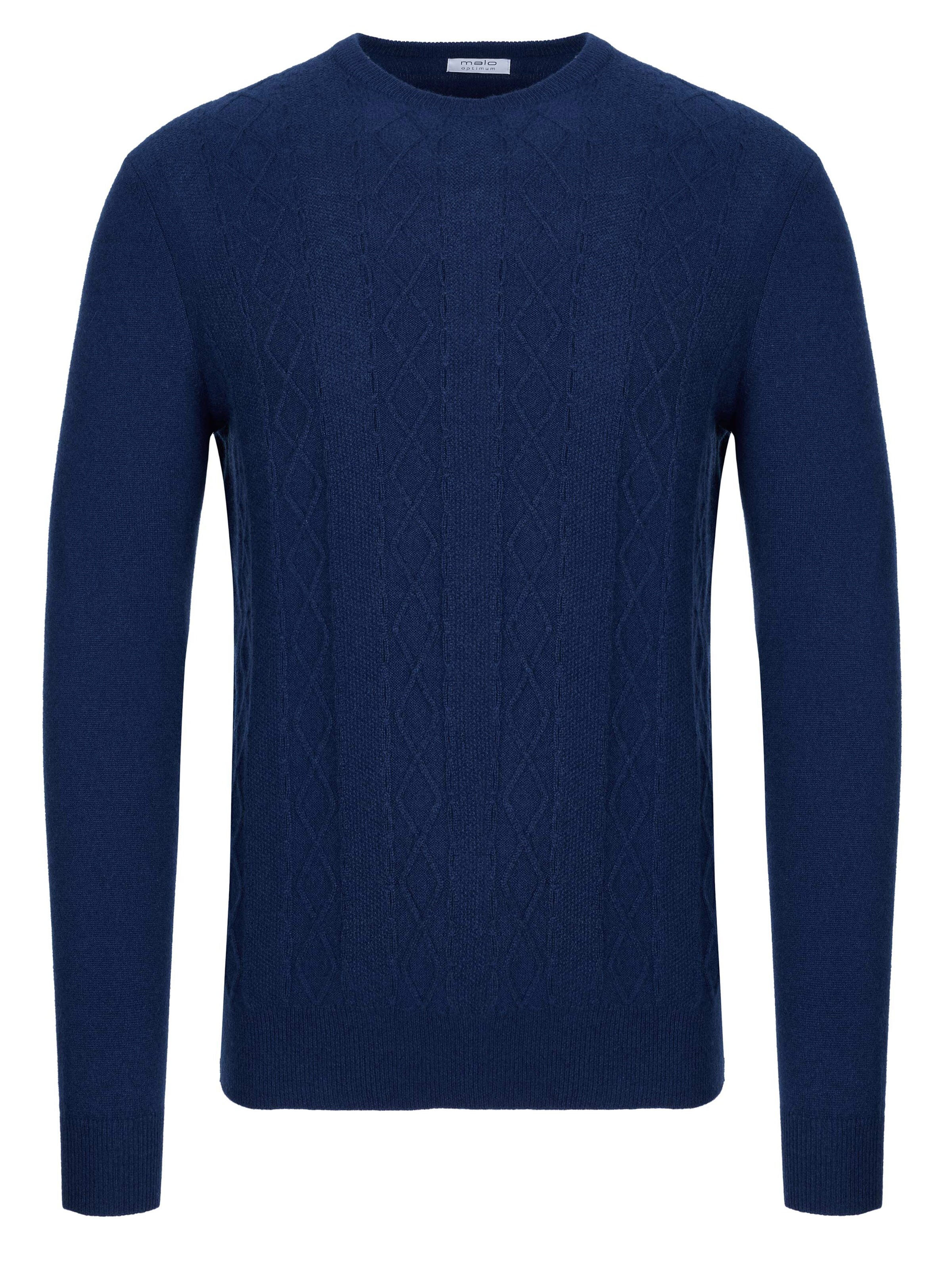 Malo Sweater 'Malo Optimum Kaschmir Pullover dunkelblau' in Blue: front