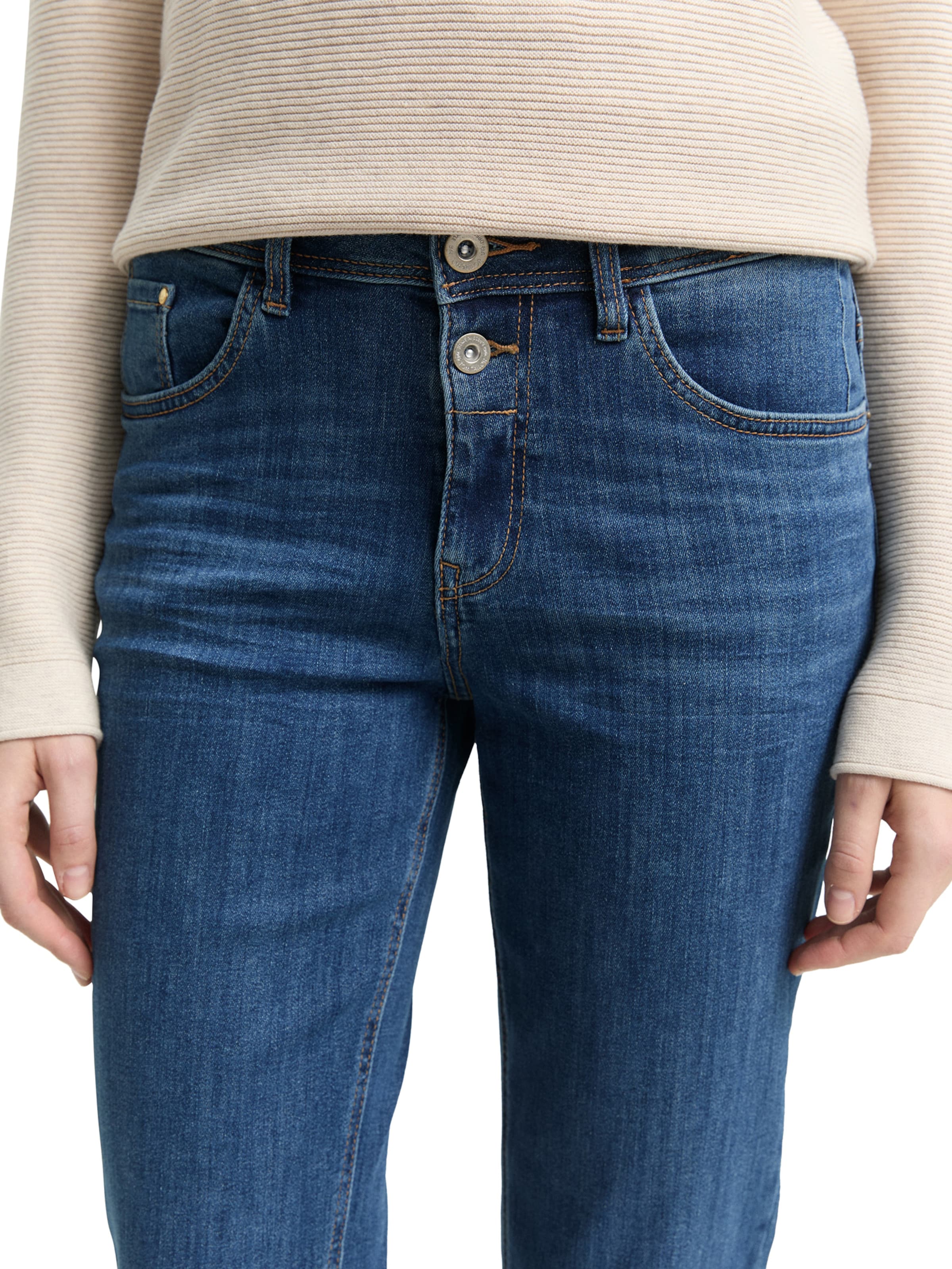 Coupe slim Jean 'Adeva' TOM TAILOR en bleu