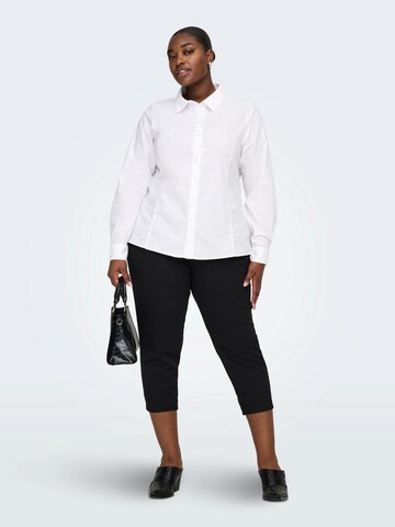 ONLY Carmakoma - Regular Calças com pregas 'CARSANIA' em preto