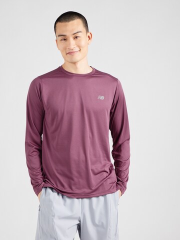 new balance Functioneel shirt 'Essentials' in Lila: voorkant