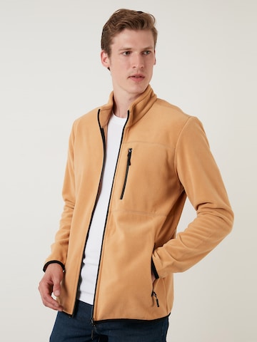 Buratti Fleece Jacket in Yellow: front