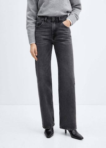 MANGO Regular Jeans 'Miami' in Zwart: voorkant