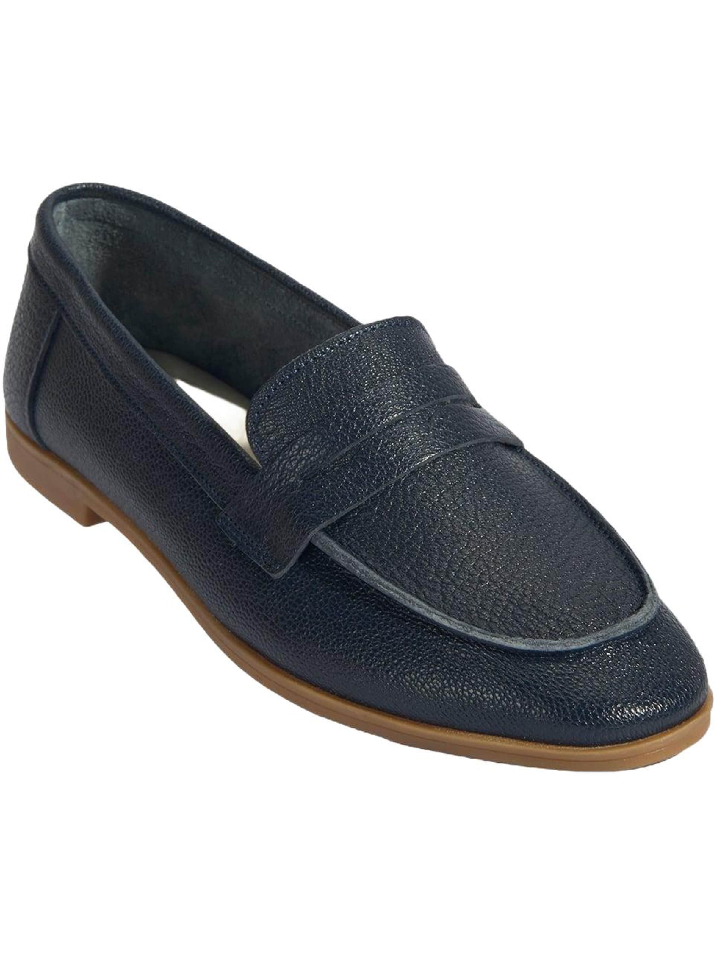 Desa Classic Flats 'Beleg' in Blue: front
