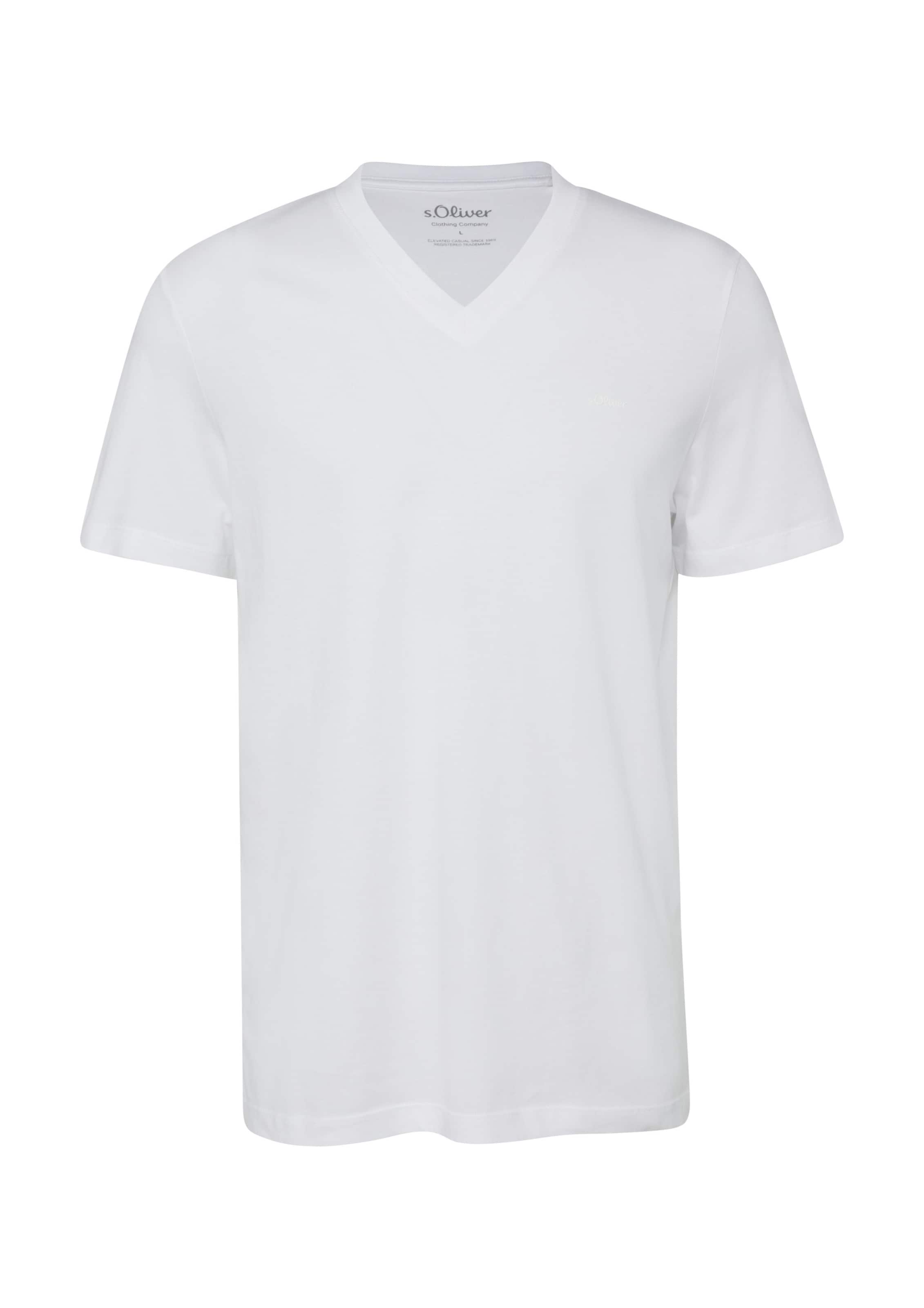 T-Shirt s.Oliver en blanc : devant