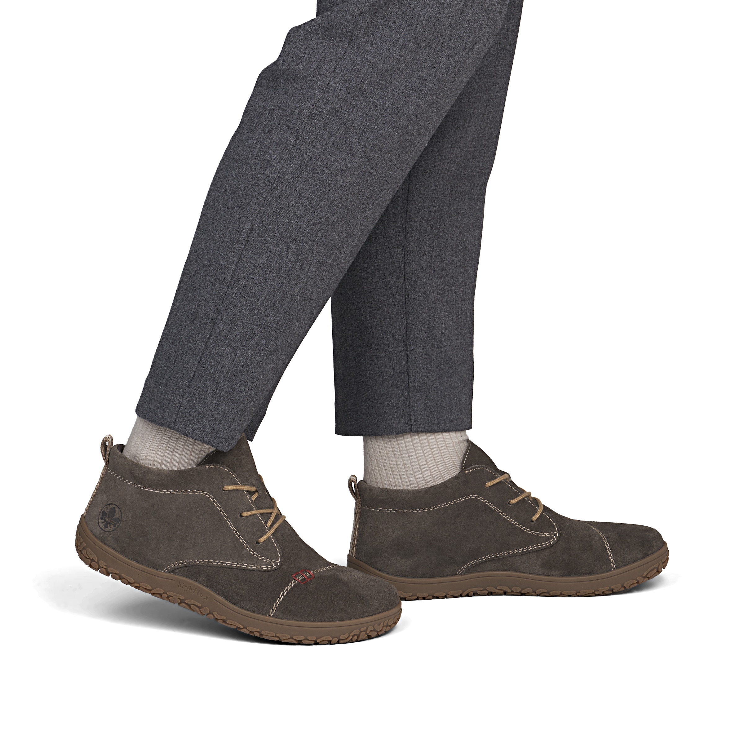 Bottines à lacets Rieker en gris
