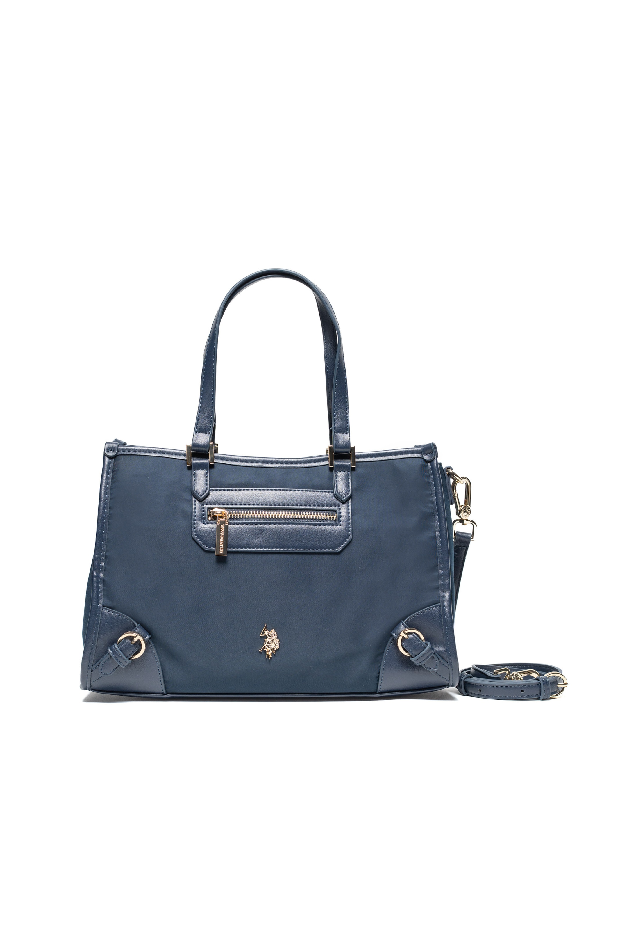 U.S. POLO ASSN. Handtasche 'HOUSTON' in Blau: Vorderseite