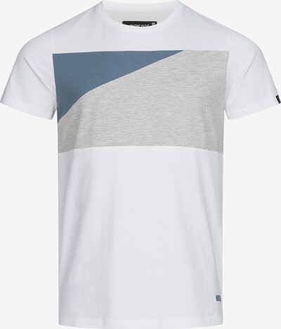 INDICODE JEANS Shirt in blau / grau / weiß, Produktansicht