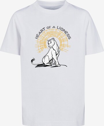 F4NT4STIC Shirt 'König der Löwen Film Herz einer Löwin' in White: front