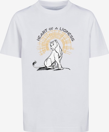 F4NT4STIC Shirt 'König der Löwen Film Herz einer Löwin' in White: front