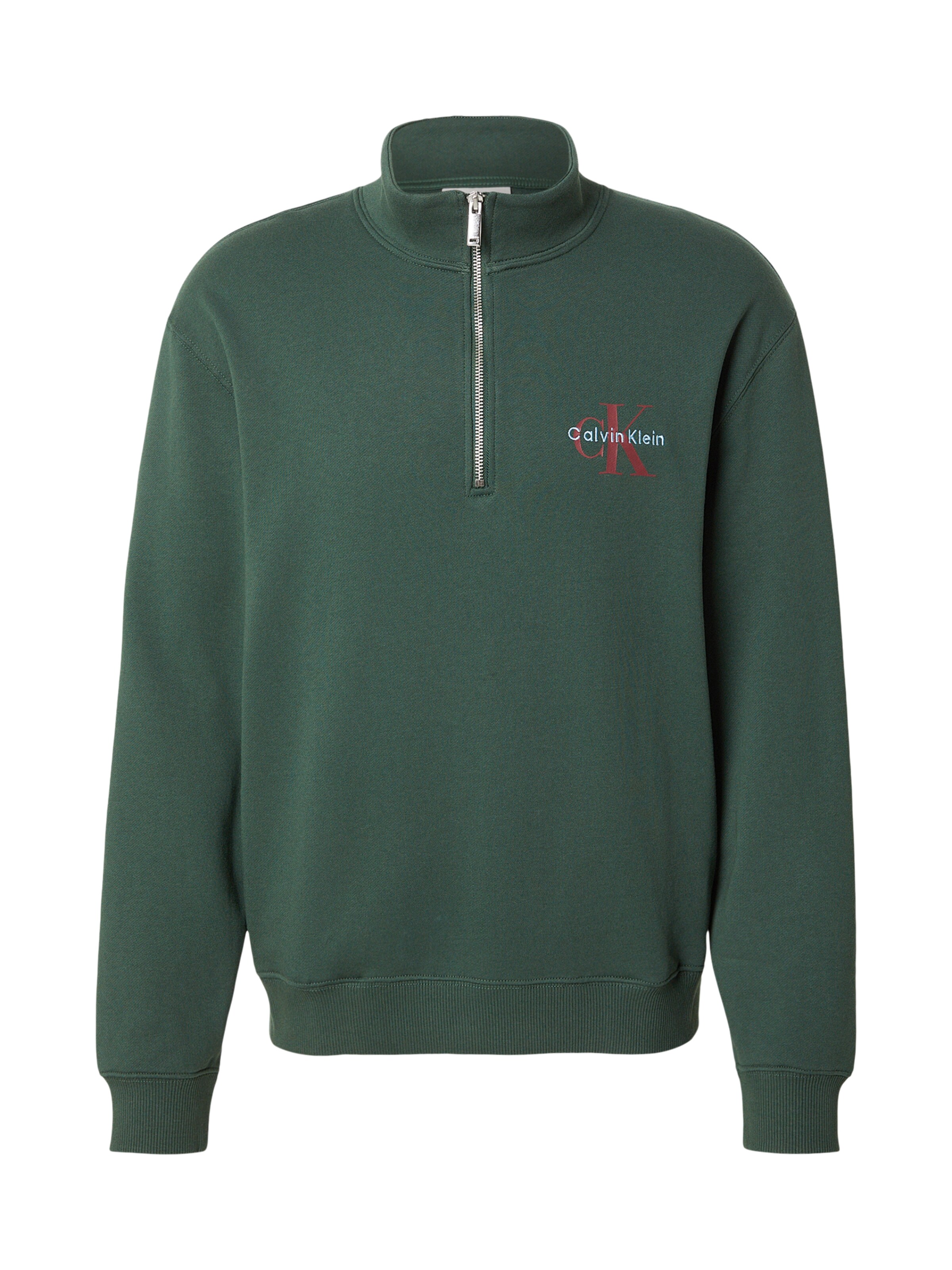 Felpa 'Terry' di Calvin Klein Jeans in verde: frontale