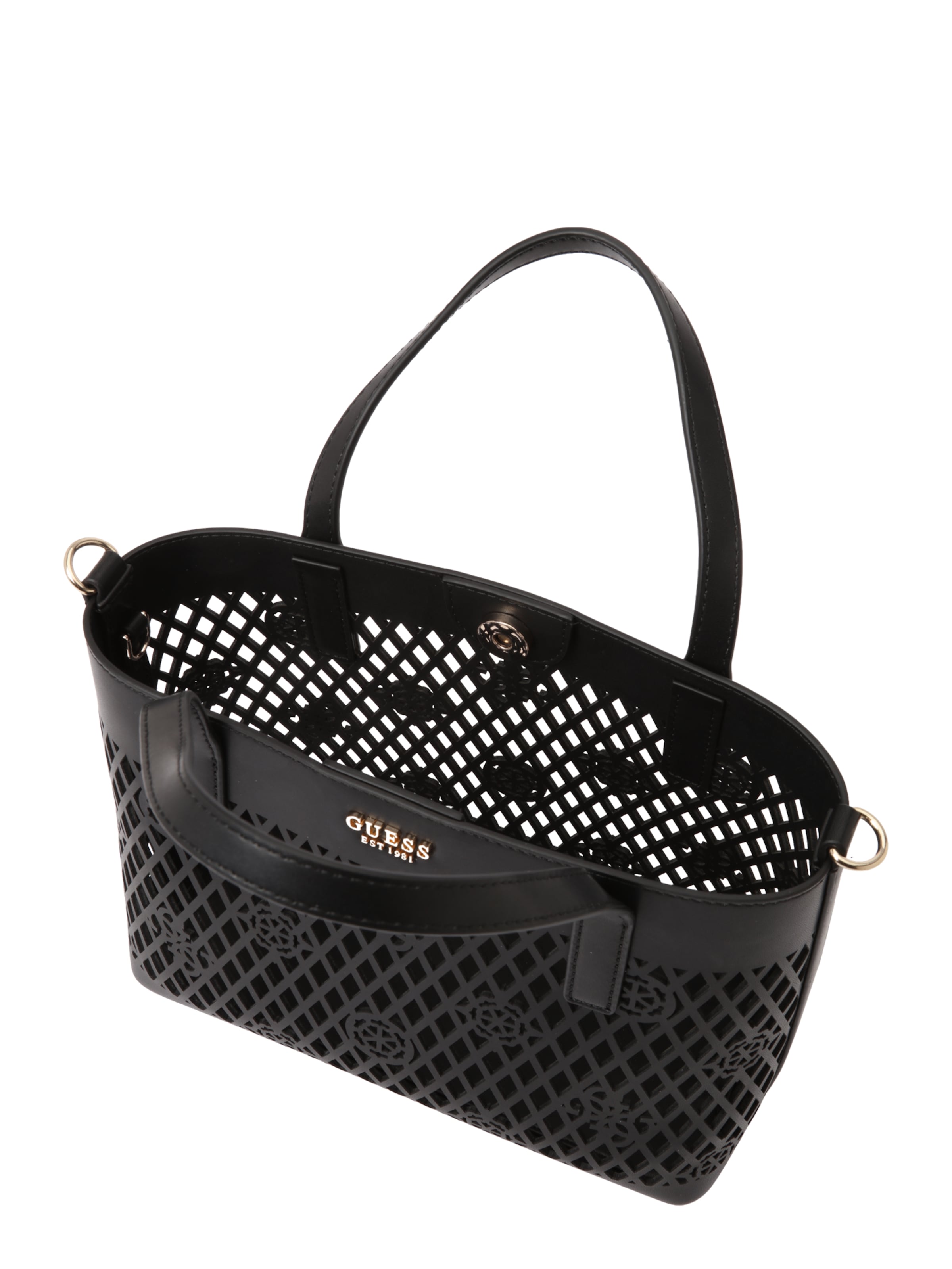 GUESSRučna torbica 'LETTY' - crna boja