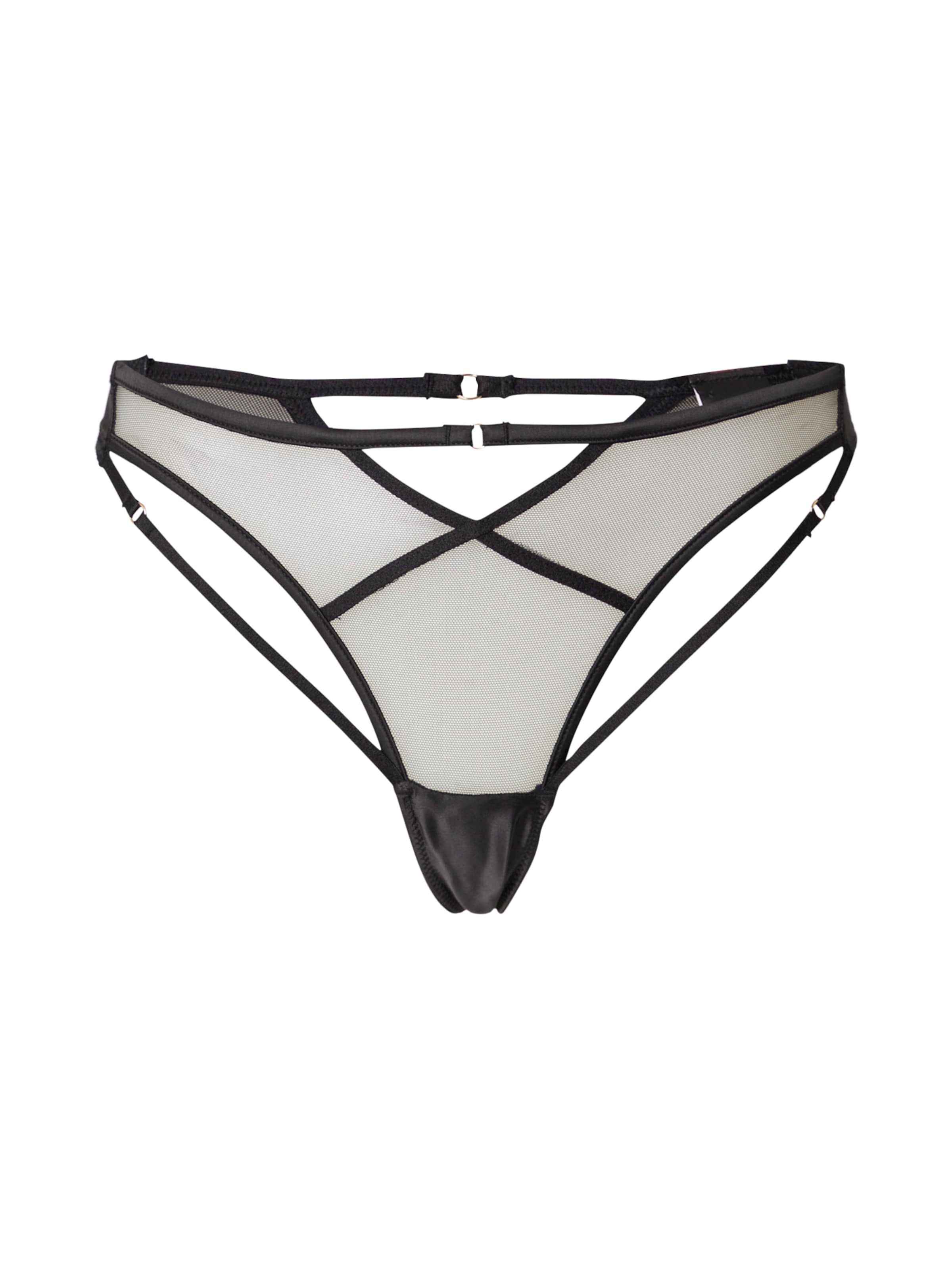 String 'JANA' di Hunkemöller in nero: frontale