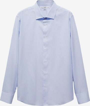 MANGO MAN Button Up Shirt 'EMERITOL' in Blue: front