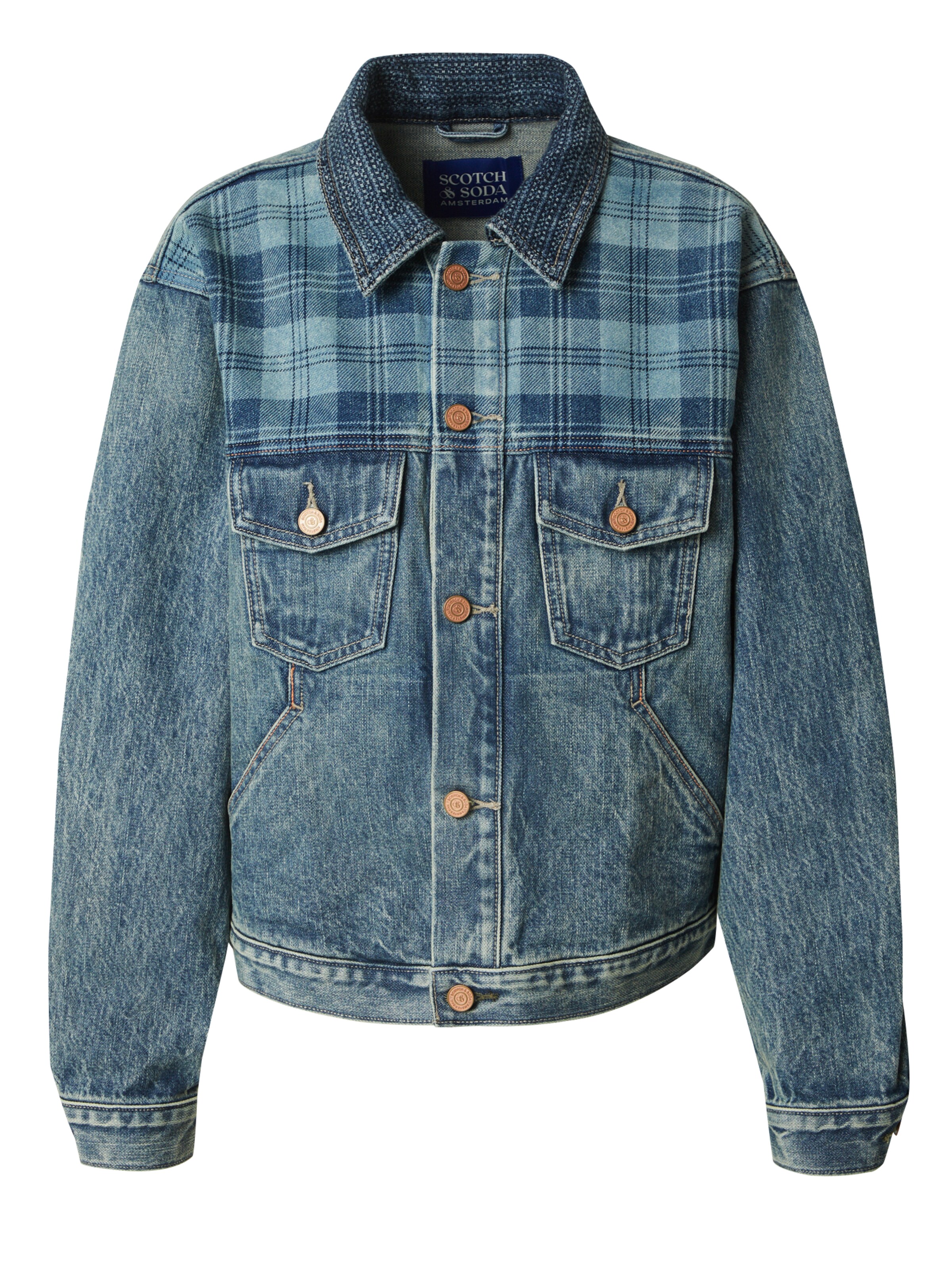 SCOTCH & SODA Between-season jacket in Blue: front
