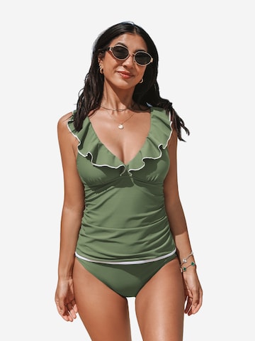 Cupshe Tankini in Grün