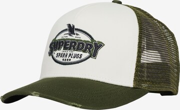 Casquette Superdry en blanc : devant