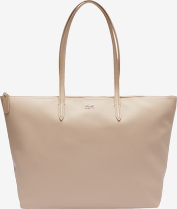 Cabas LACOSTE en beige : devant