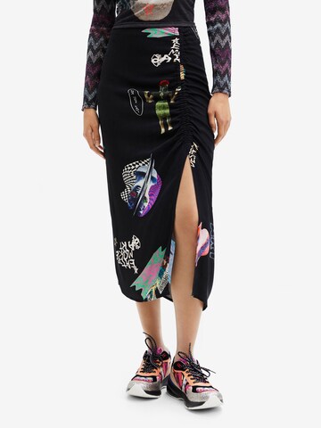 Desigual Rock 'Lucea' in Schwarz: Vorderseite