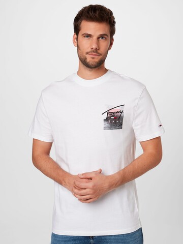 Tommy Jeans T-Shirt in Weiß: predná strana