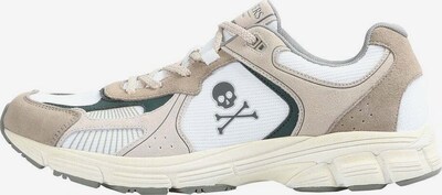 Scalpers Sneakers 'Tim' in nude / dunkelbeige / dunkelgrün / offwhite, Produktansicht
