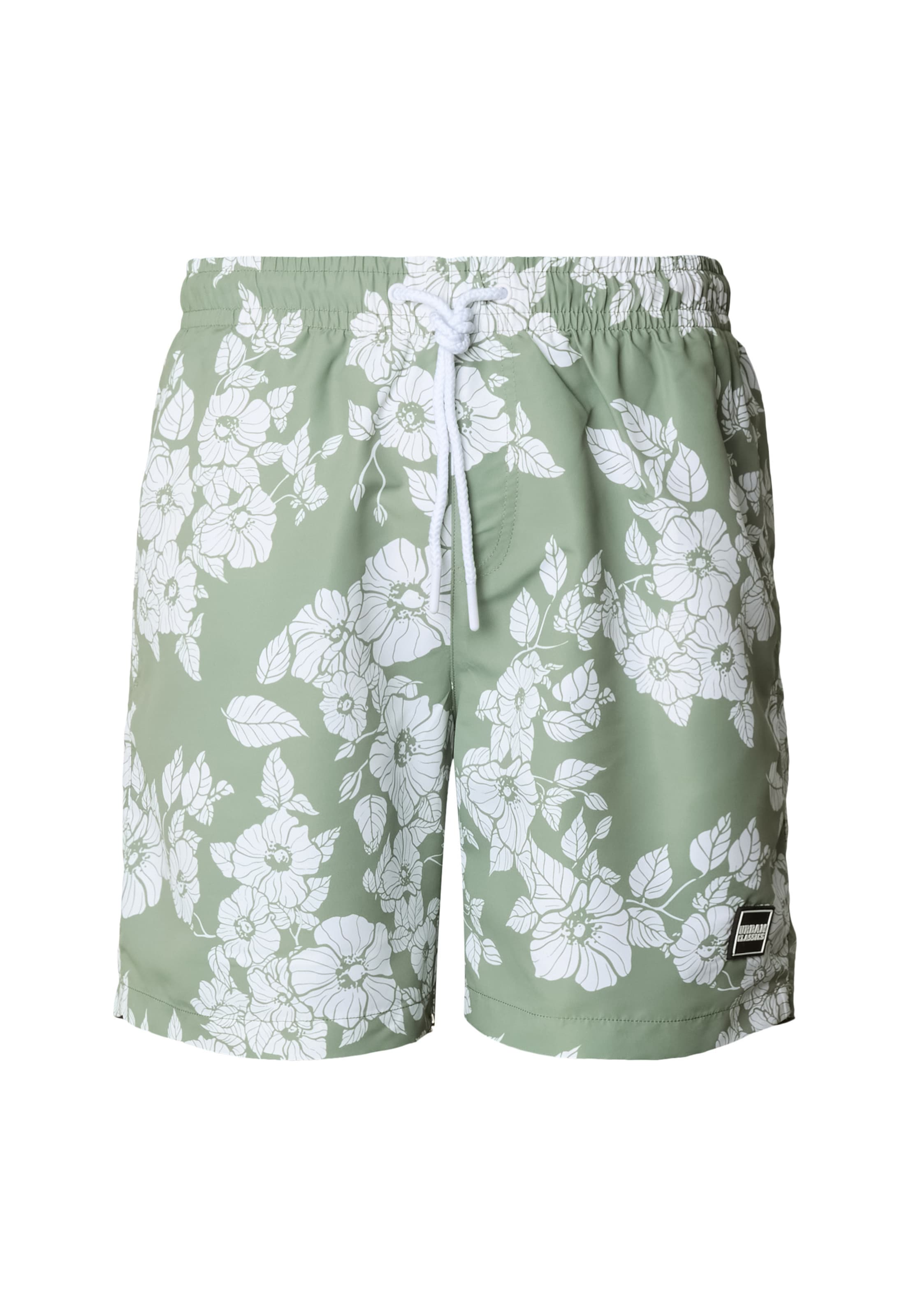 Urban Classics Swimming shorts in Green: front