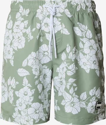 Urban Classics Swimming shorts in Green: front