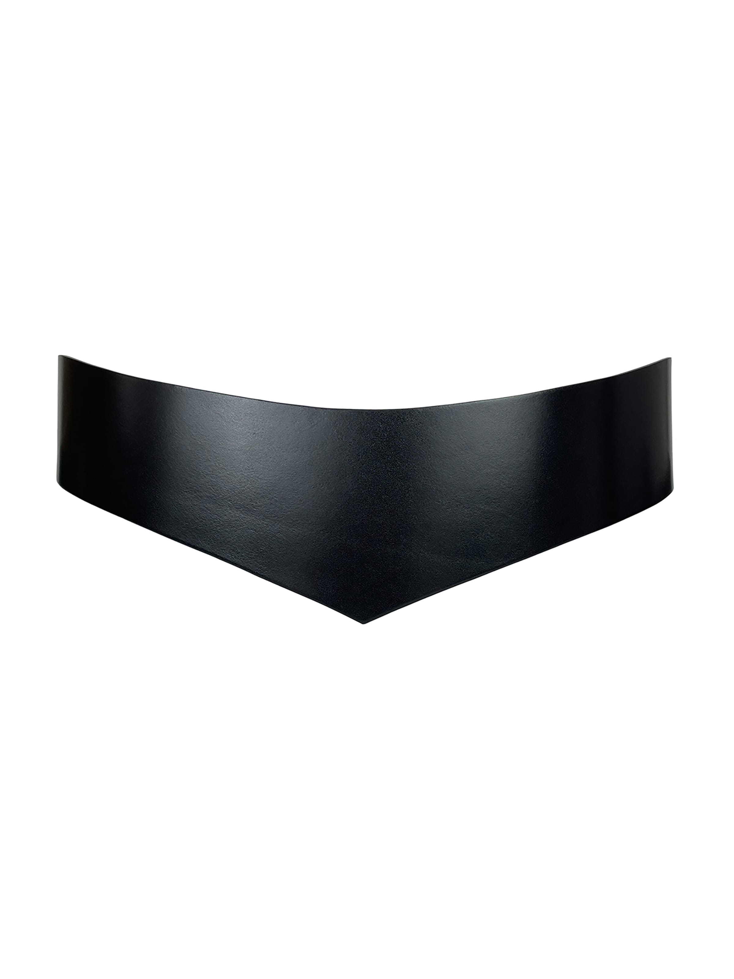 Haute Cuir Belt 'Slim Vixen' in Black: front