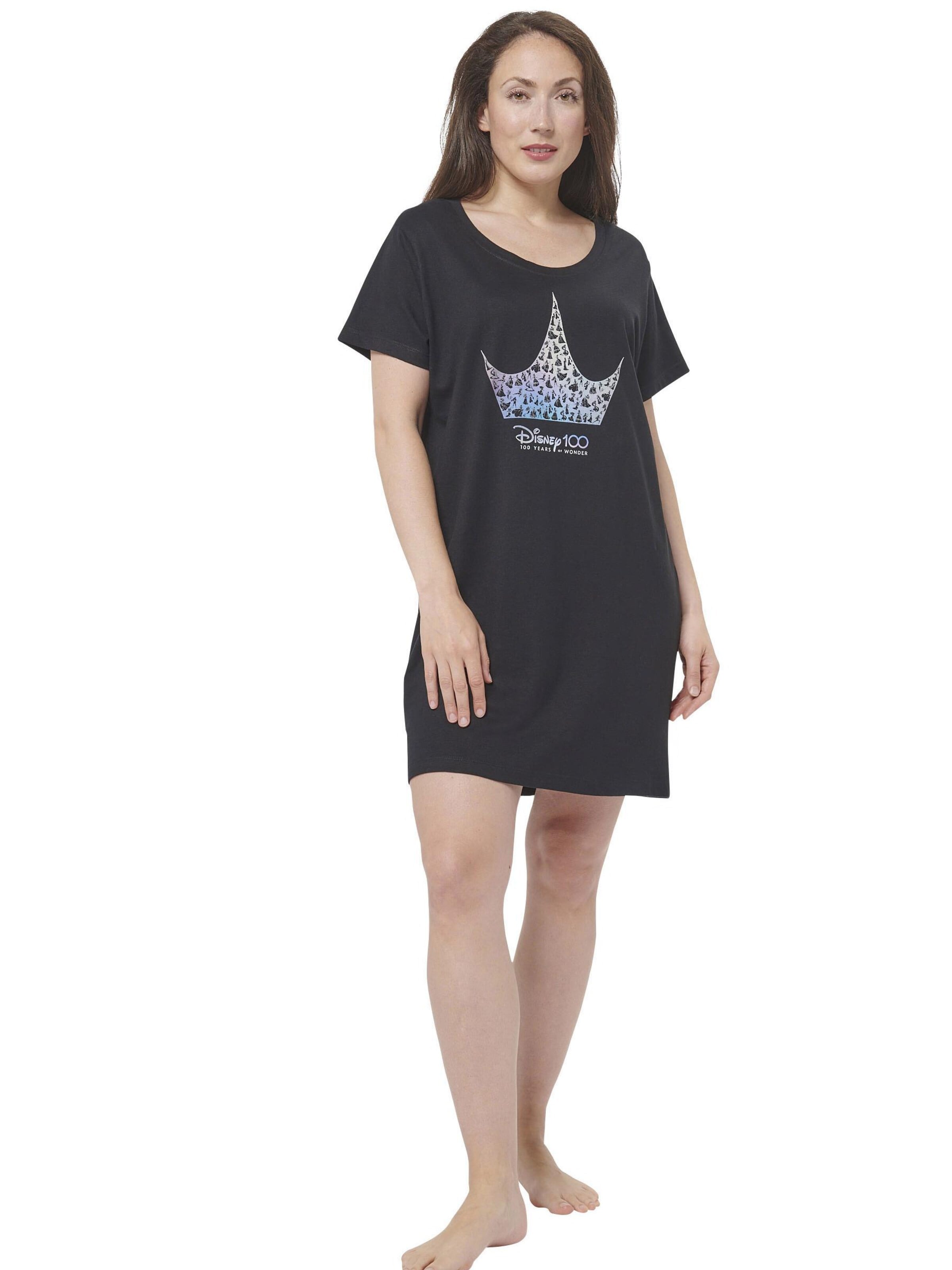 DISNEY Nightgown 'Princess' in Black